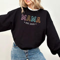 Mom Est Sweatshirt, Personalized Mom Hoodie, Mom Est 2025, Pregnancy Announcement Clothing, New Mom Gift, Gift for Mom...