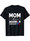 Mom FOG WB shield Warrior, Red & Blue Ribbon HLHS Awareness T-Shirt Cotton Fit Hoodie, Sweatshirt | RetroVerseTees.com