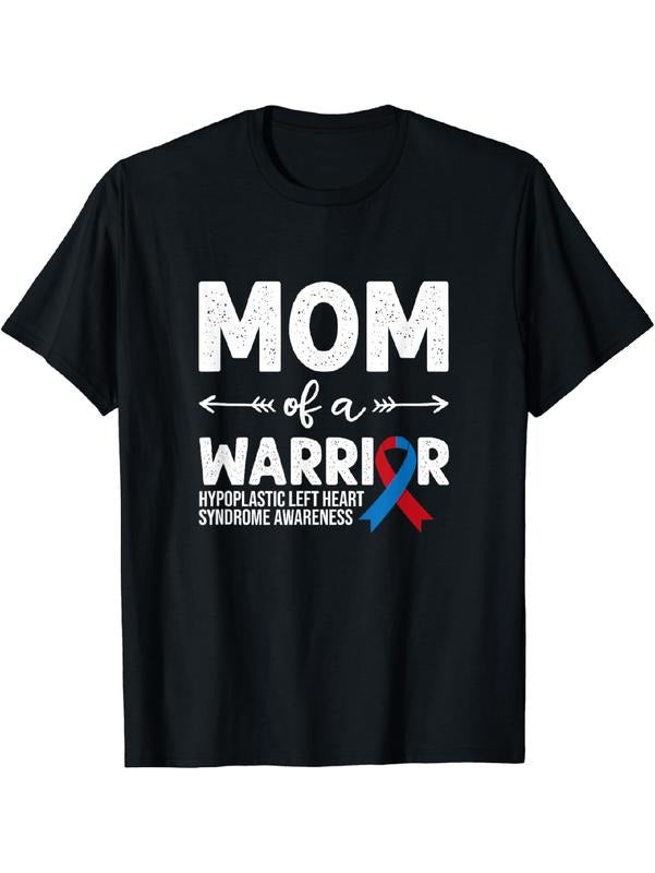 Mom FOG WB shield Warrior, Red & Blue Ribbon HLHS Awareness T-Shirt Cotton Fit Hoodie, Sweatshirt | RetroVerseTees.com