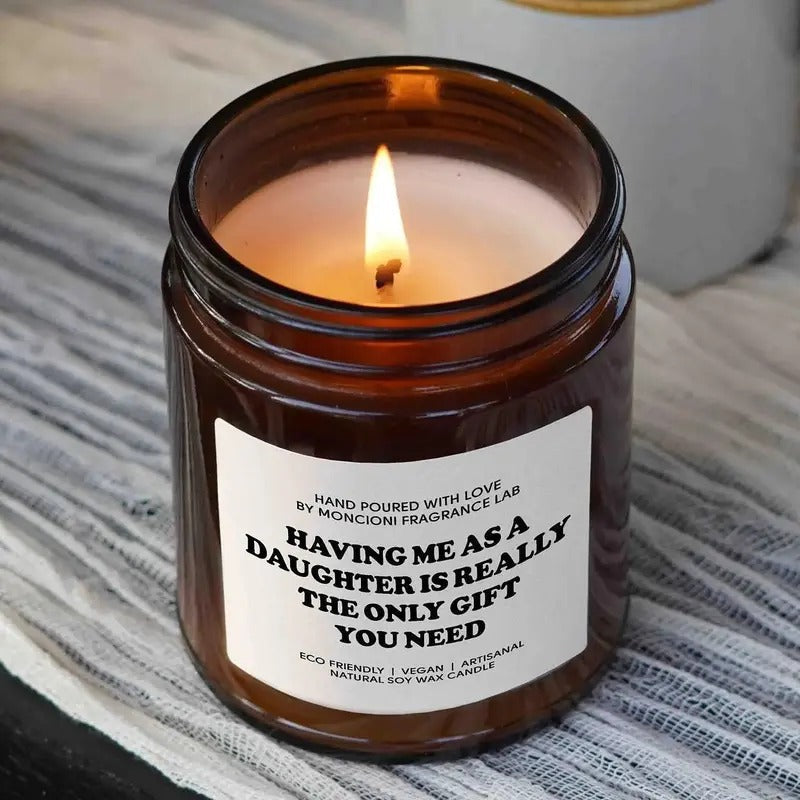 Mom Gift from Daughter,  Funny gift for Mom, Scented Soy Candle, Gift for Mom T-Shirts, Hoodie, Sweatshirt |...