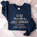 Mom Grandma Great-Grandma Sweatshirt, Great Grandma Sweatshirt, Pregnancy Announcement, Gift For Great-Grandma, Baby...