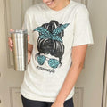 Mom Life Messy Bun T-Shirt Hoodie, Sweatshirt | RetroVerseTees.com