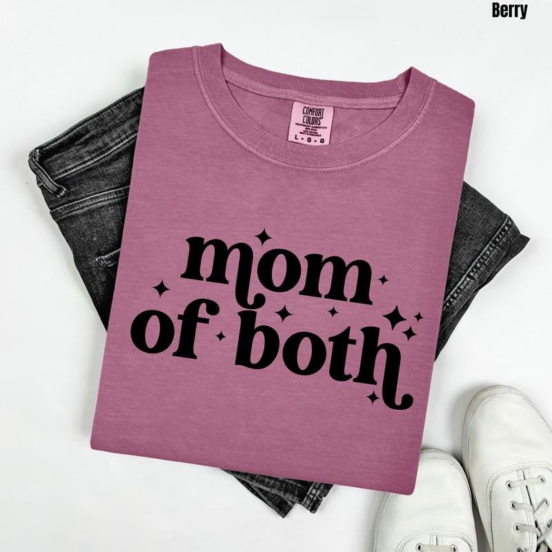 Mom Of Both Comfort Colors T-Shirt 'NLB' Hoodie, Sweatshirt | RetroVerseTees.com