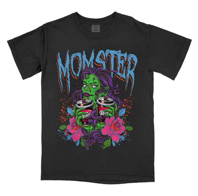 Momster Pepper - Comfort Colors Graphic T-Shirt Hoodie, Sweatshirt | RetroVerseTees.com