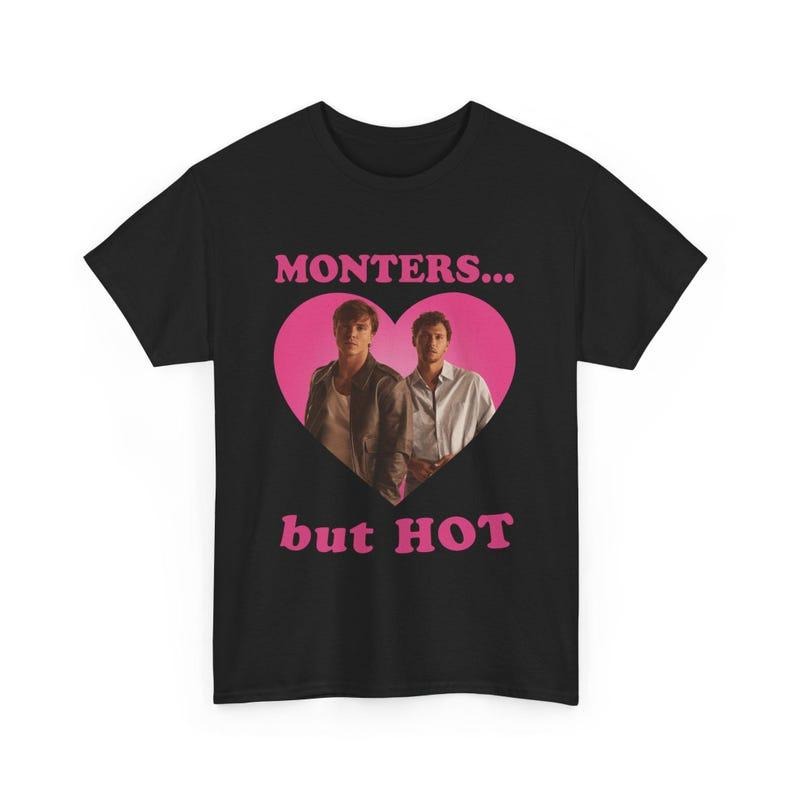 Monsters but hot Nicholas Chavez and Cooper Koch Tee Shortsleeve Hoodie, Sweatshirt | RetroVerseTees.com