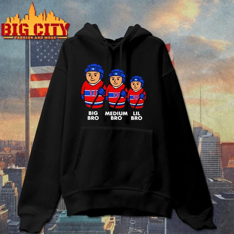 Montreal Canadiens 3 Bros Big Bro Medium Bro Lil Bro shirt