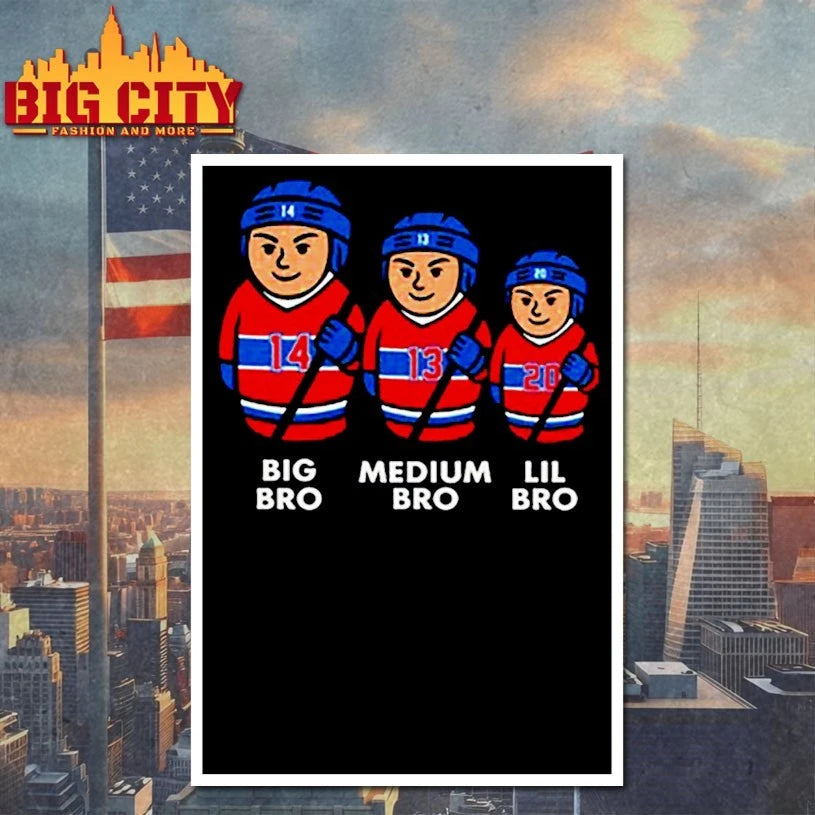 Montreal Canadiens 3 Bros Big Bro Medium Bro Lil Bro shirt