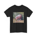 Moo Deng Unisex Heavy Cotton T-Shirt, Baby Hippo T-Shirt, Gift For Her, Gift For Him Fabric Top Cotton Hoodie, Sweatshirt