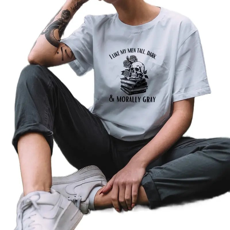 Morally Gray Dark romance Tshirt Casual Fashion Hoodie, Sweatshirt | RetroVerseTees.com