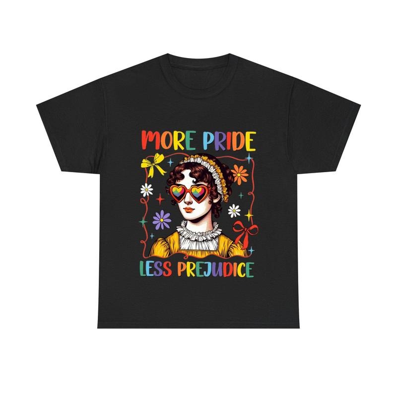 More Pride Less Prejudice LGBTQ Shirt, Pride Month Outfit Hoodie, Sweatshirt | RetroVerseTees.com