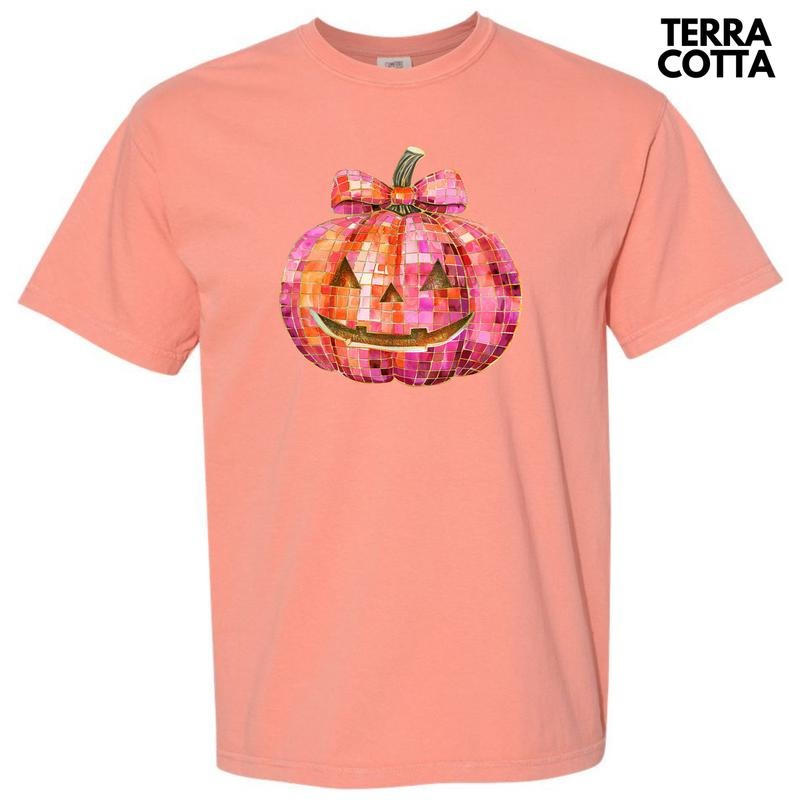 Mosaic Pink Jack O Lantern Comfort Colors T-Shirt 'NLB' Hoodie, Sweatshirt | RetroVerseTees.com