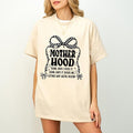 Motherhood Coquette Bow Checker Shirt, Retro Mother hood Shirt, Funny Mom Sarcastic Mama Shirt, Retro Shirt Mom shirt...