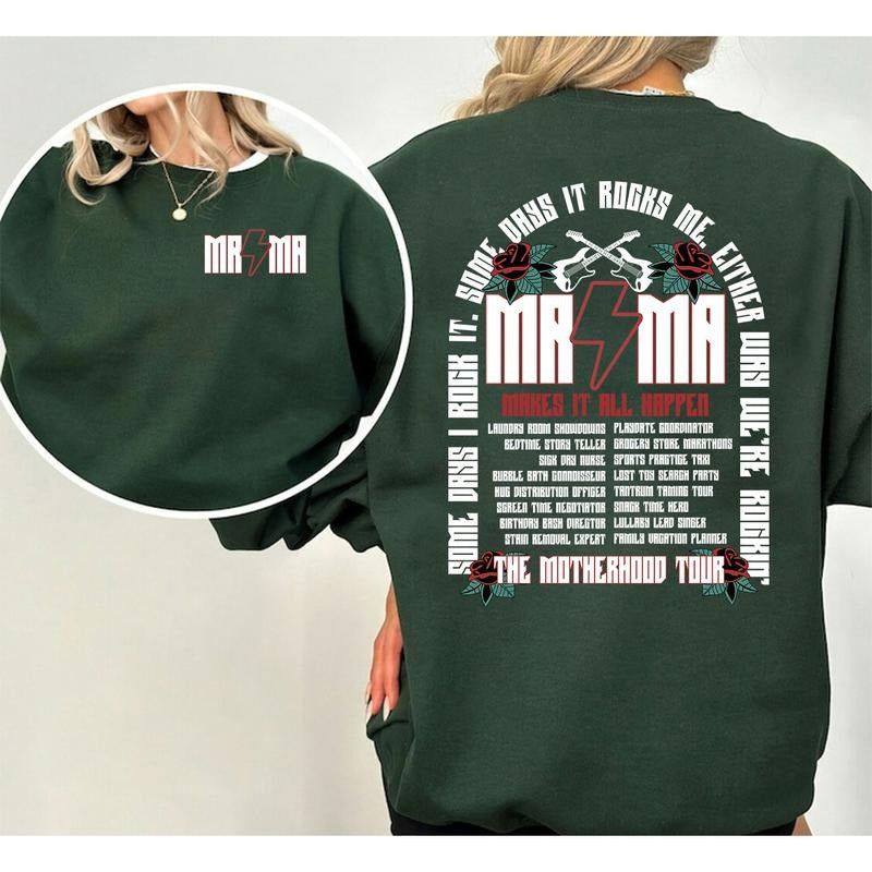 Motherhood Shirt, Some Days I Rock It Sweatshirt, Mama lighting bold  Shirt, Mama Funny Tour  Shirt, Mother's Day Funny ...