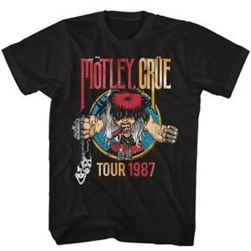 Motley Crue Tour 1987 Mens T Shirt Unisex Full Size Hoodie, Sweatshirt | RetroVerseTees.com
