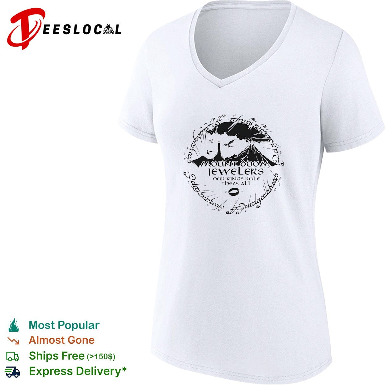 Mount Doom Jewelers our rings rule them all shirt