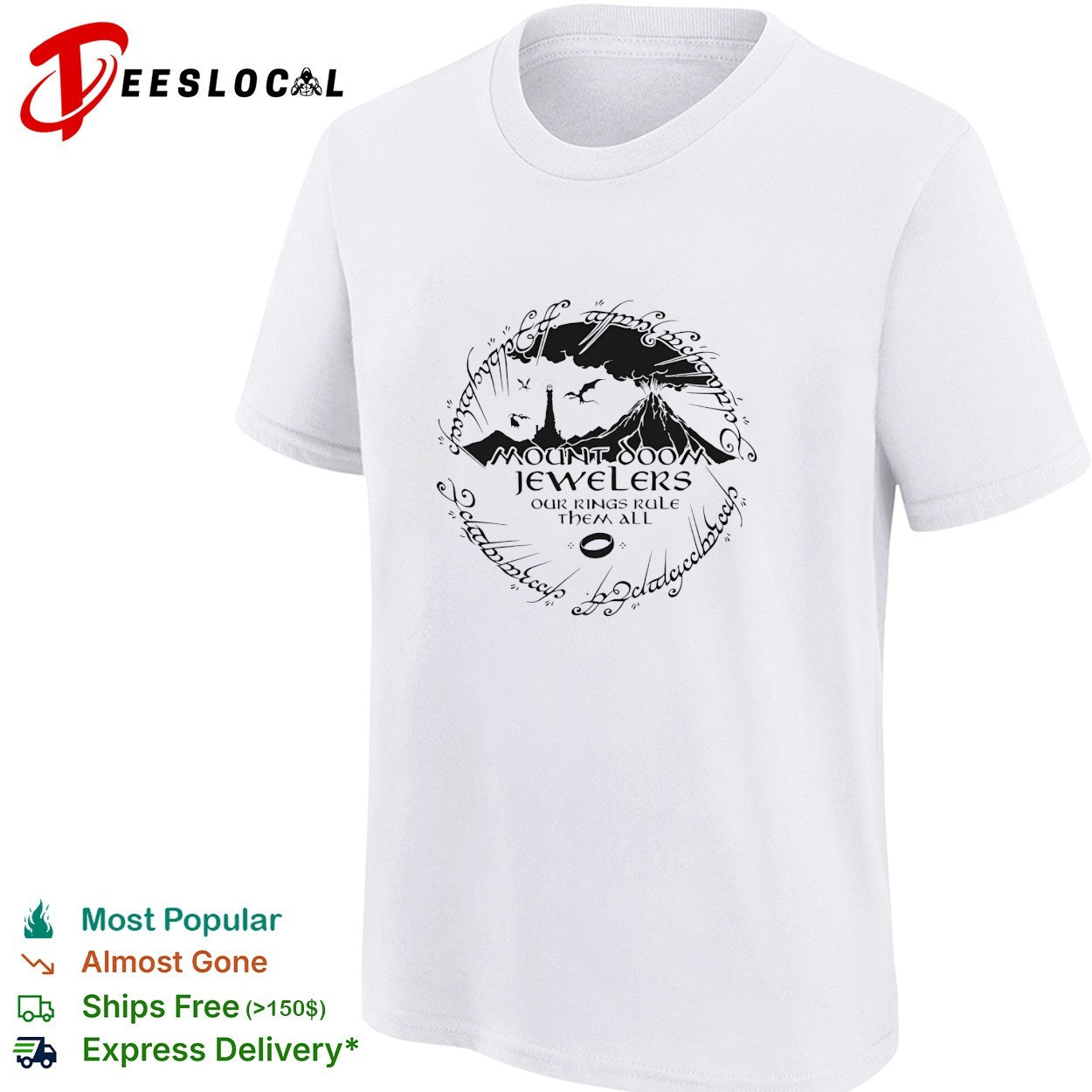 Mount Doom Jewelers our rings rule them all shirt