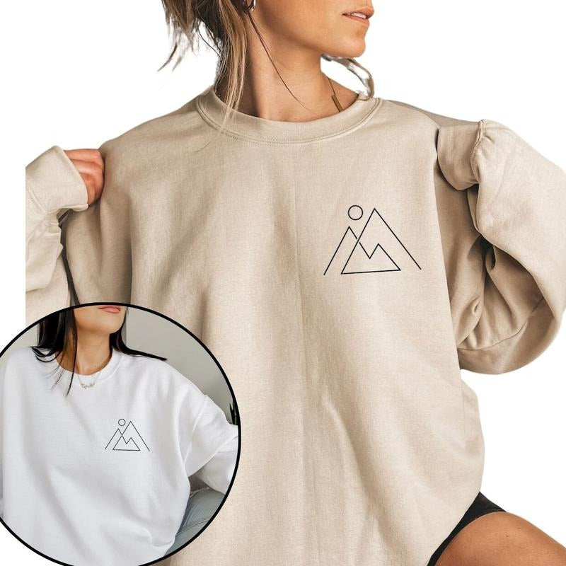 Mountains Sweatshirt, Camping Sweatshirt, Pocket Mountain Sweatshirt T-Shirts, Hoodie | RetroVerseTees.com