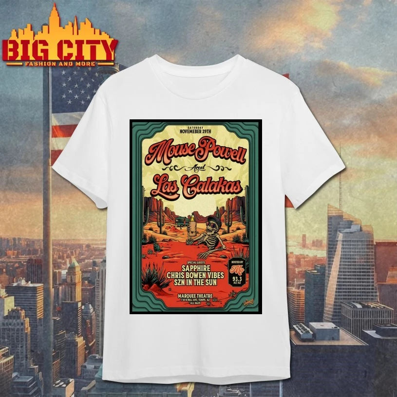 Mouse Powell And Las Calakas At Marquee Theatre On Nov 29 2025 Poster shirt