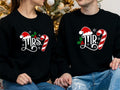 Mr And Mrs Christmas Sweatshirt, Matching Couples Xmas Party Hoodie, Wife And Husband Holiday Sweater, New Married Gift,...