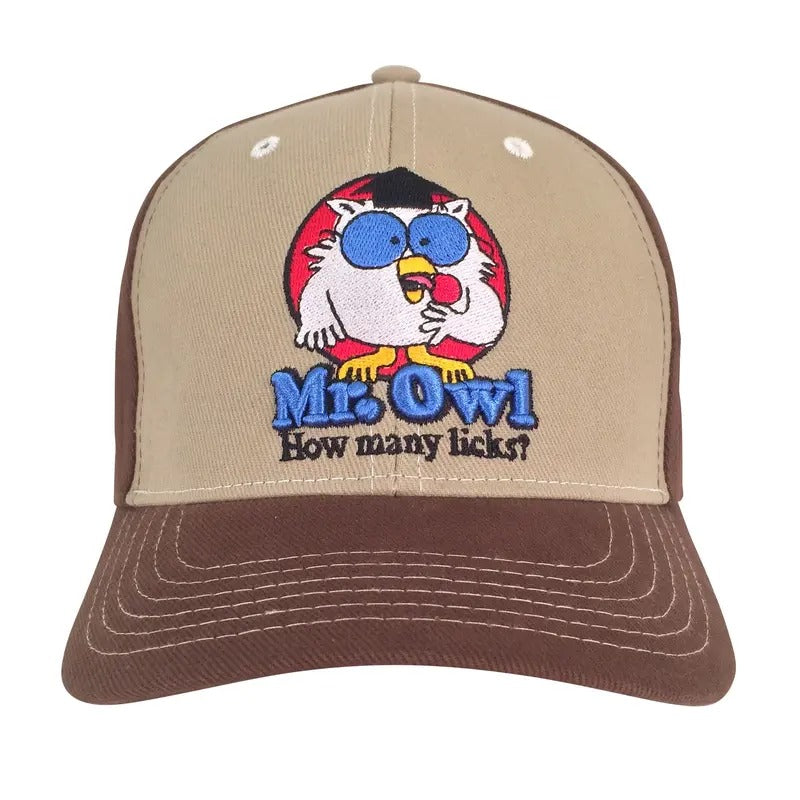 Mr Owl How Many Licks Hat - Tan and Brown T-Shirts, Hoodie, Sweatshirt | RetroVerseTees.com