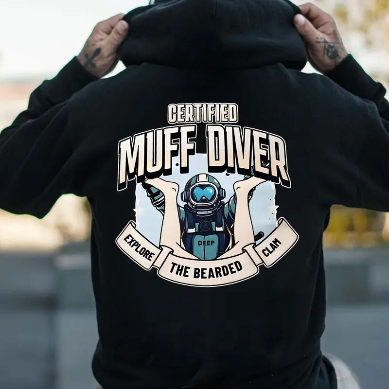 Muff Diver Explore the bearded clam T-shirt Sweatshirt Hoodie, Streetwear trending unisex shirt | RetroVerseTees.com