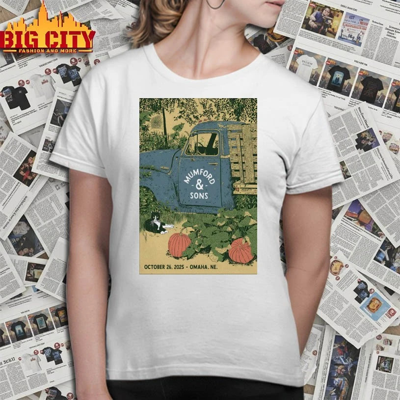 Mumford And Sons Omaha NE, October 26 2025 Poster shirt