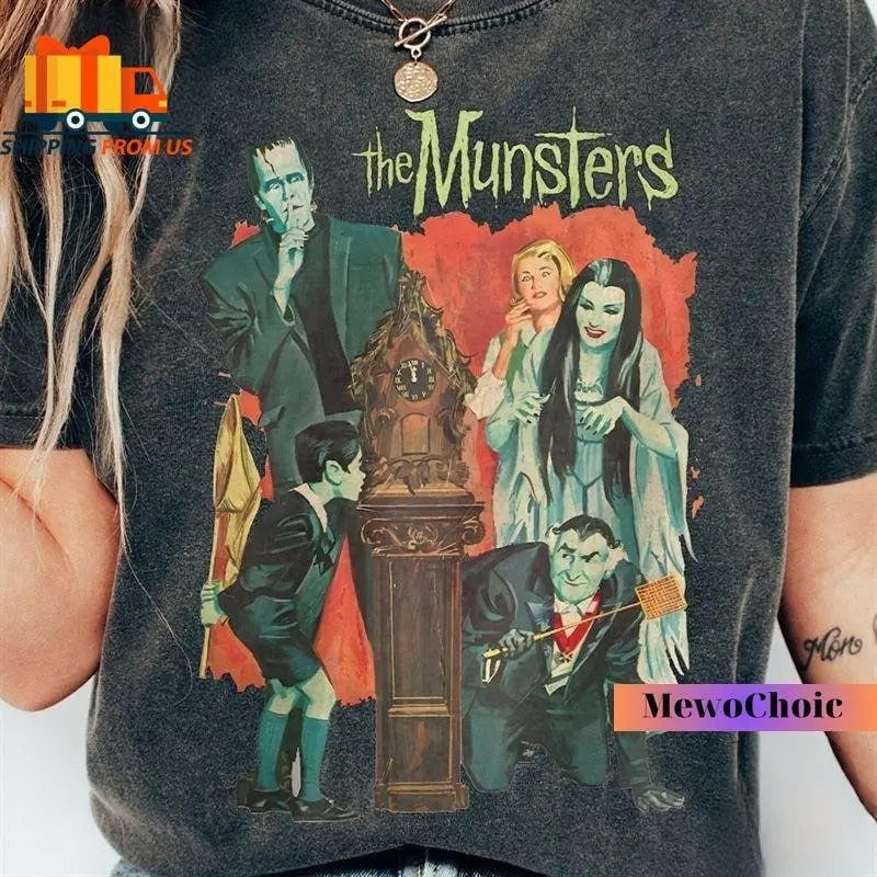 Munster Shirt, Frankenstein Shirt, The Munster Sweatshirt, Horror Movie T-Shirt Hoodie | RetroVerseTees.com