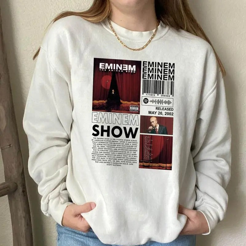 Music sweatshirt - Eminem show sweatshirt T-Shirts, Hoodie | RetroVerseTees.com