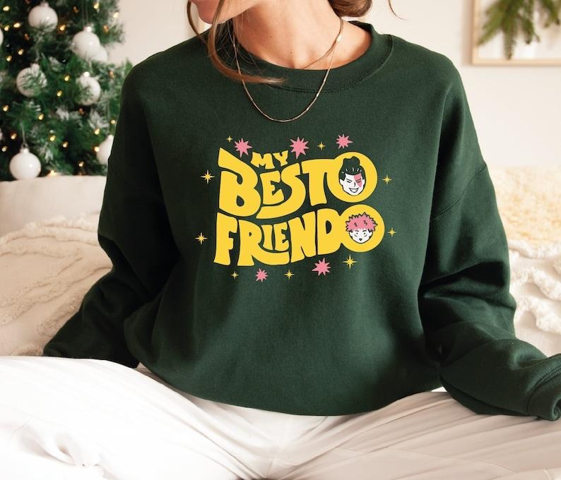 My Besto Friendo Sweatshirt, JJK Sweatshirt, Anime Sweatshirt T-Shirts, Hoodie | RetroVerseTees.com