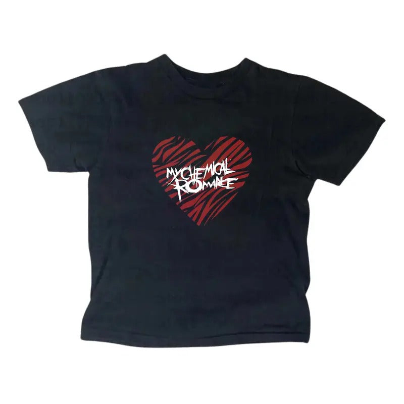 My Chemical Romance Baby Tee - Alternative Rock Band Shirt for Women