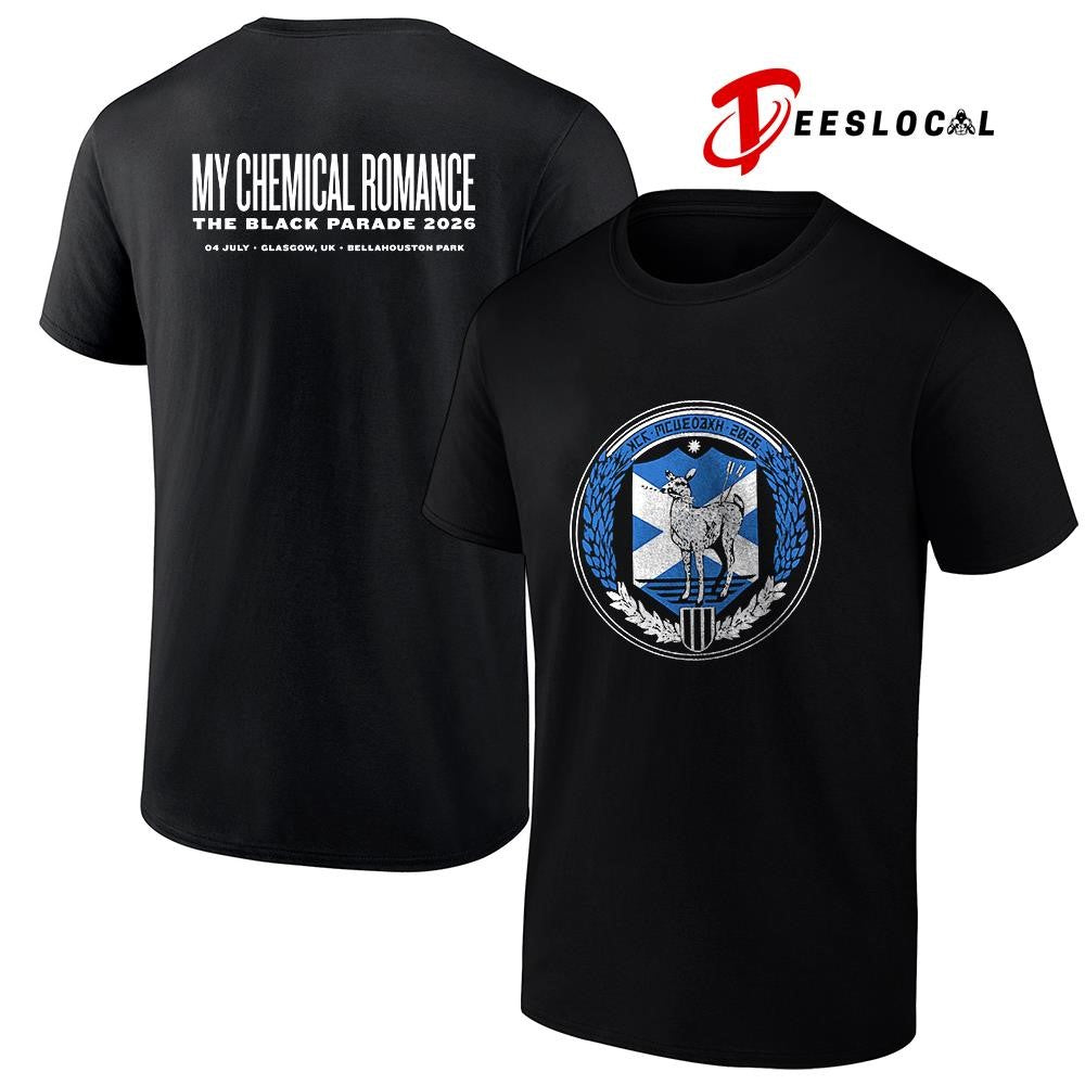 My Chemical Romance Glasgow UK Bellahouston Park graphic shirt