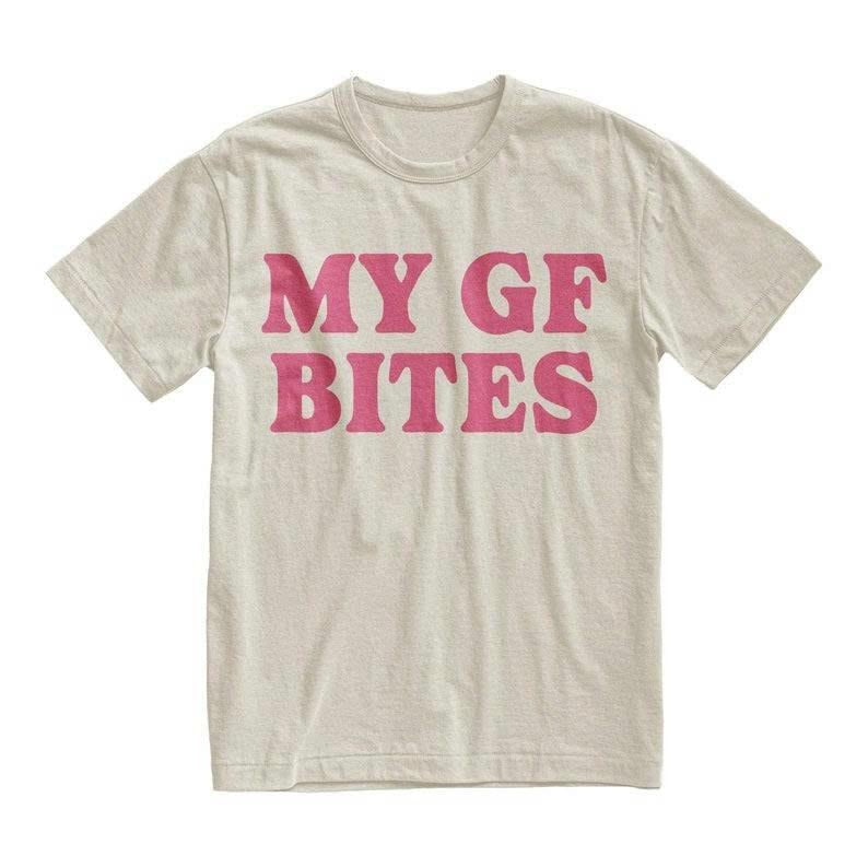 My Girlfriend Bites T-shirt, Valentine's Gift For Her For Him, Streetwear Womenswear Hoodie, Sweatshirt | RetroVerseTees.com