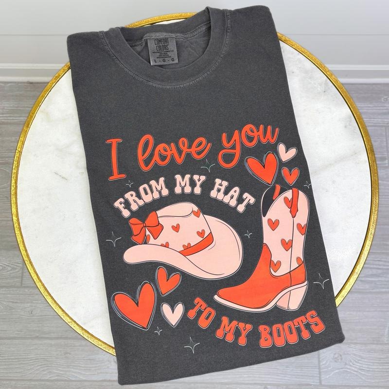My Hat To My Boots Comfort Colors T-Shirt Hoodie, Sweatshirt | RetroVerseTees.com