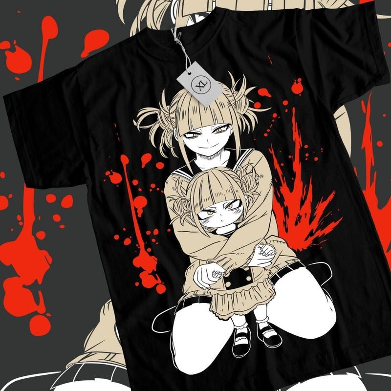 My Hero Academia T-Shirt & Sweatshirt, Himiko Toga Kawaii Graphic Tee, Anime Manga Lover Gifts Ball Cotton Hoodie