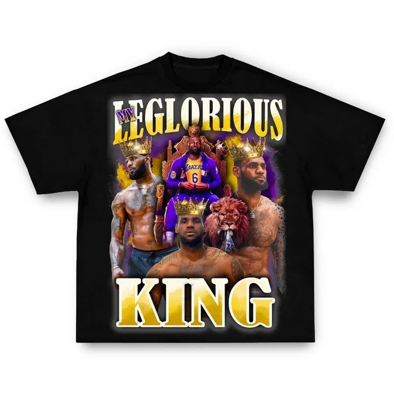 My LeGlorious King Graphic Tee Shirt - Streetwear
