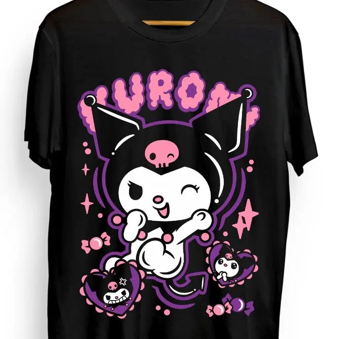 My Melody and Ku.ro.mi Anime Manga Girl Kawai Shirt All Size Hoodie, Sweatshirt | RetroVerseTees.com
