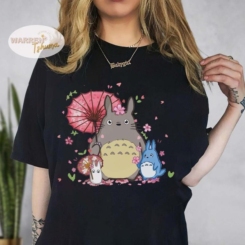 My Neighbor Totoro Ghibli T-shirt, Totoro Shirt, Ghibli Hayao Miyazaki shirt Hoodie, Sweatshirt | RetroVerseTees.com