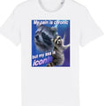 My Pain Is Chronic But My Ass Is Iconic Funny Raccoon Meme T-Shirt Hoodie, Sweatshirt | RetroVerseTees.com