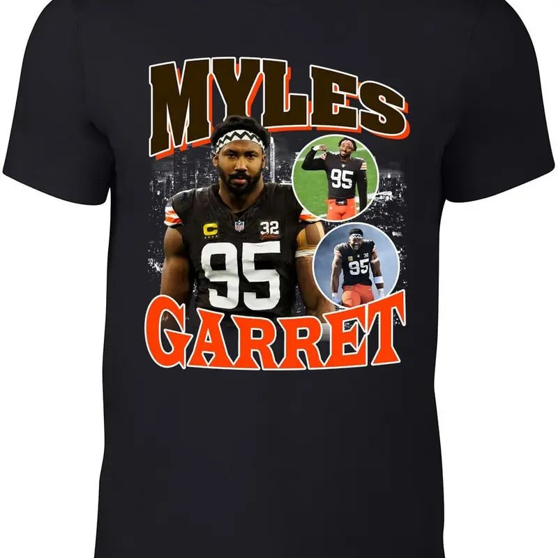 Myles Garret Bootleg Style T-Shirt Hoodie, Sweatshirt | RetroVerseTees.com