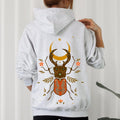 Mystical Animal, Fern, Botanical Floral Hoodie T-Shirts, Sweatshirt | RetroVerseTees.com