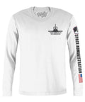 NASA Shuttle Long Sleeve T-Shirt - White Hoodie, Sweatshirt | RetroVerseTees.com