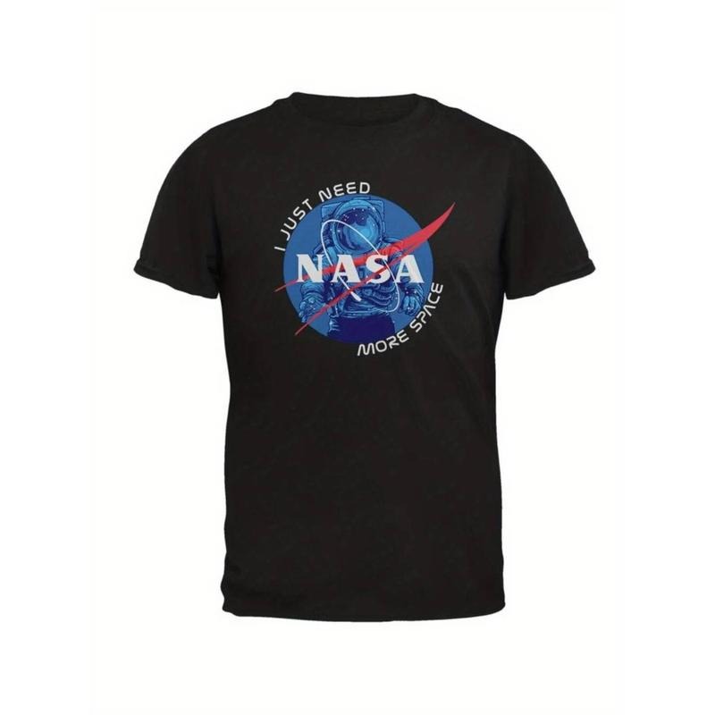 NASA astronaut "Swoosh just need more space" Men'WB shield T-shirt