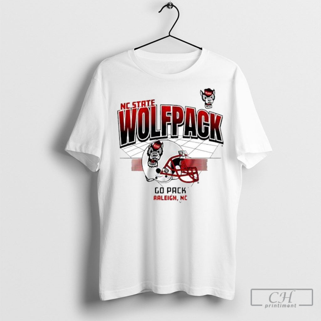 Nc State Football Helmet Grid Go Pack Raleigh Nc Shirt