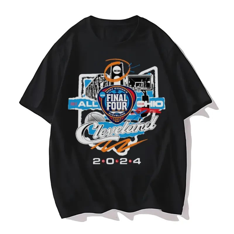NCAA Final Four 2024 Basketball team Cleveland Ohio T-Shirt Hoodie, Sweatshirt | RetroVerseTees.com