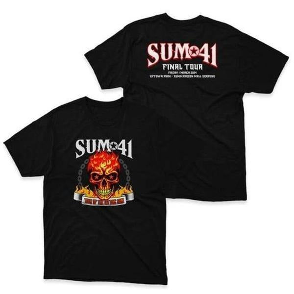 NEW SUM 41 Tour Of The Setting Sum Final Tour Black All Size Shirt OM08 Hoodie, Sweatshirt | RetroVerseTees.com