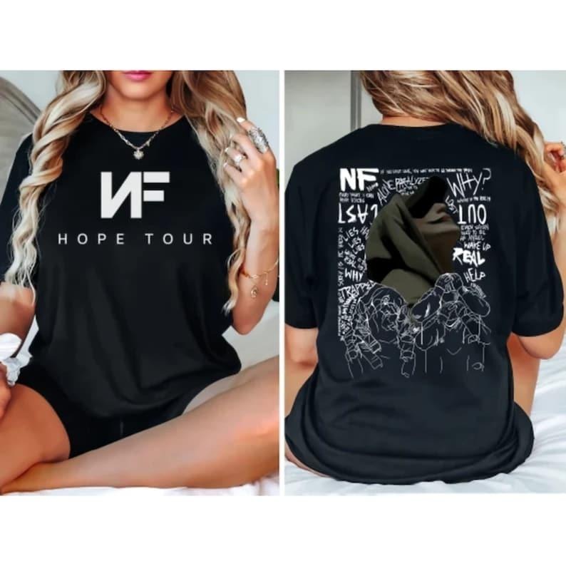NF Hope Concert 2024 Sweatshirt, Nf Rapper Shirt, 2024 Tour Hoodie, Fan Gifts | RetroVerseTees.com