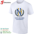 NH University monogram crest laurel shirt