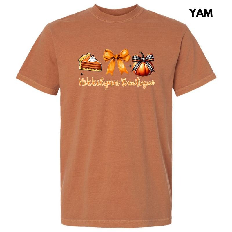 NLB Merch - Thanksgiving Things Collage Comfort Colors T-Shirt 'NLB' Hoodie, Sweatshirt | RetroVerseTees.com