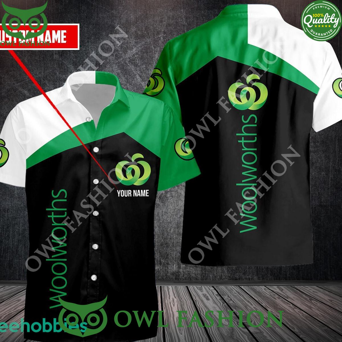 Supermarket woolworths Hawaiian Shirt Custom Name