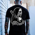 NUN WITH THE GUN Gangster Nun Print Men's T-Shirt Hoodie, Sweatshirt | RetroVerseTees.com